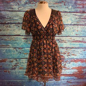 Guess Short Sleeved Floral Dress